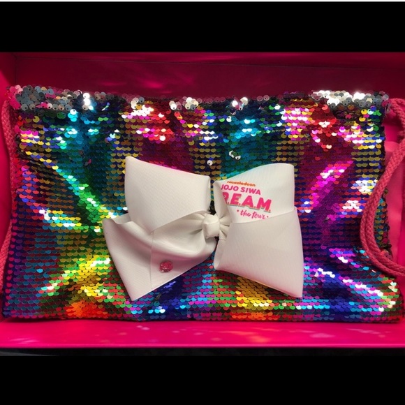 Jojo Siwa Sequin Drawstring Backpack - Picture 2 of 6